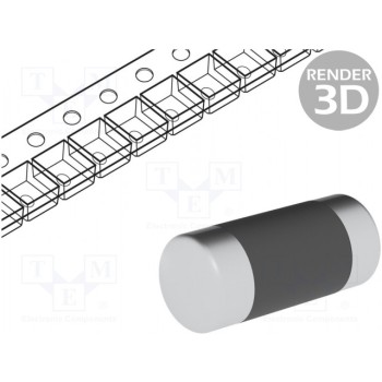 Резистор metal film SMD 0204 minimelf Viking CSRV0204FTDG0010