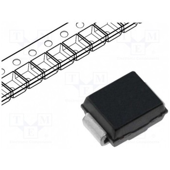 Диод защитный 600Вт DIODES INCORPORATED SMBJ100A-13-F