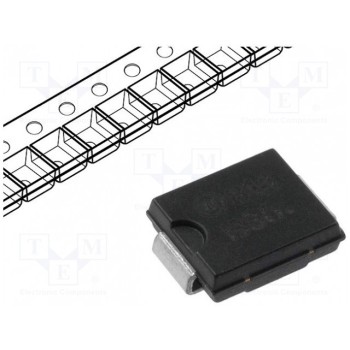 Диод защитный 15кВт DIODES INCORPORATED SMCJ10A-13-F