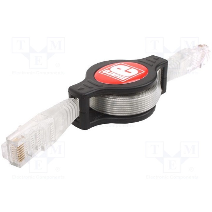Соединительный кабель Ethernet MIKROELEKTRONIKA ETHERNET ROLL CABLE (TRANSPARENT) (MIKROE-1134)
