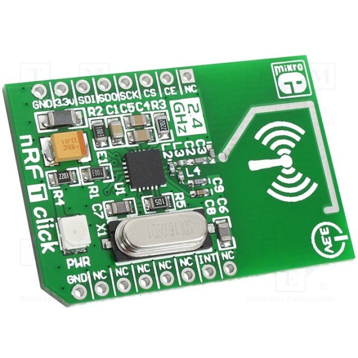 Click board трансивер RF MIKROELEKTRONIKA NRF T CLICK (MIKROE-1305)