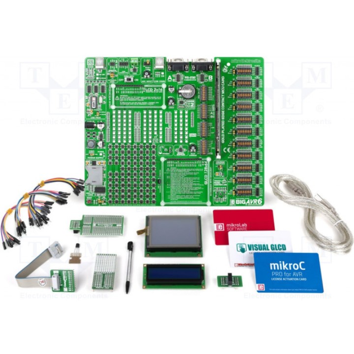 Ср-во разработки Microchip AVR MIKROELEKTRONIKA MIKROLAB FOR AVR L (MIKROE-2014)