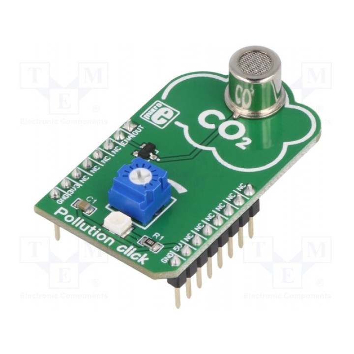 Click board MIKROELEKTRONIKA POLLUTION CLICK (MIKROE-2516)