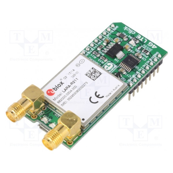 Click board MIKROELEKTRONIKA 4G LTE-E CLICK (EUROPE) (MIKROE-2527)