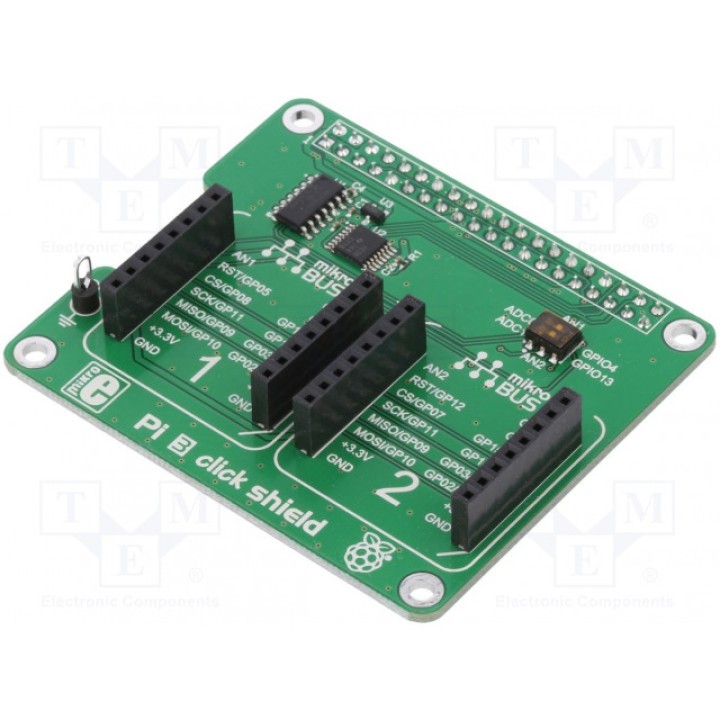 Экспандер MIKROELEKTRONIKA PI 3 CLICK SHIELD (MIKROE-2756)