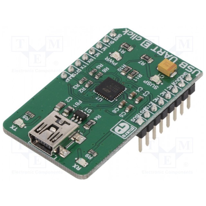 Click board адаптер MIKROELEKTRONIKA USB UART 3 CLICK (MIKROE-3063)