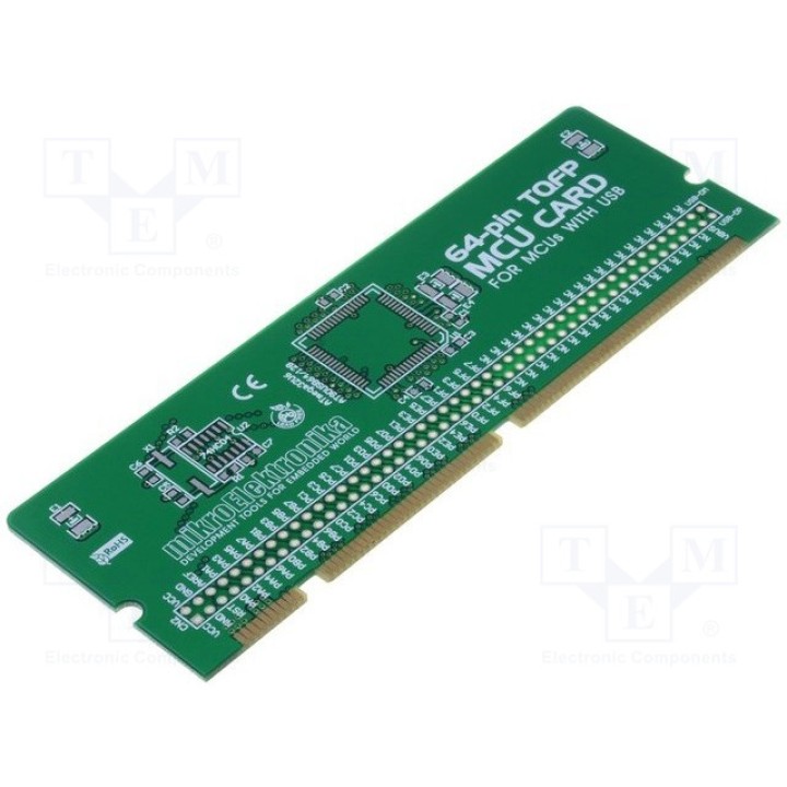 Мультиадаптер MIKROELEKTRONIKA BIGAVR6 64-PIN USB TQFP MCU CARD EMPTY (MIKROE-462)