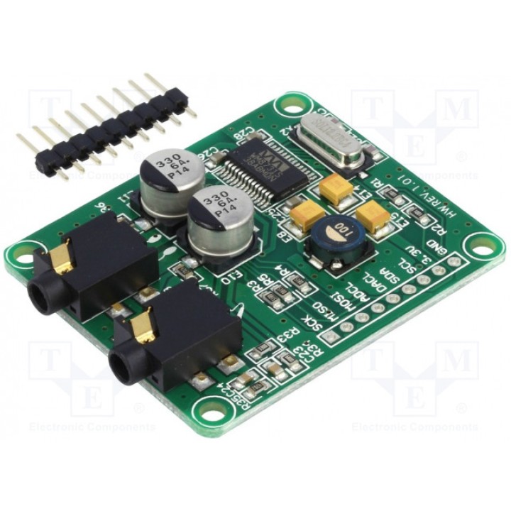 Дочерняя плата MIKROELEKTRONIKA AUDIO CODEC BOARD - PROTO (MIKROE-506)