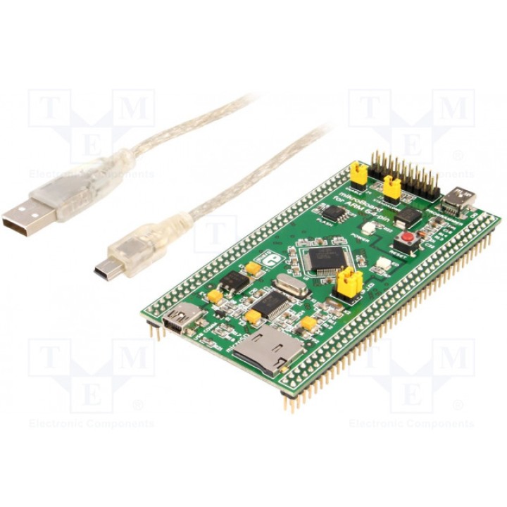 Ср-во разработки ARM NXP MIKROELEKTRONIKA MIKROBOARD FOR ARM 64-PIN (MIKROE-649)