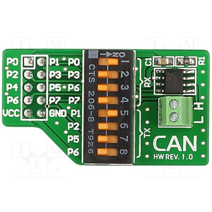 Дочерняя плата MIKROELEKTRONIKA CAN1 (MIKROE-67)