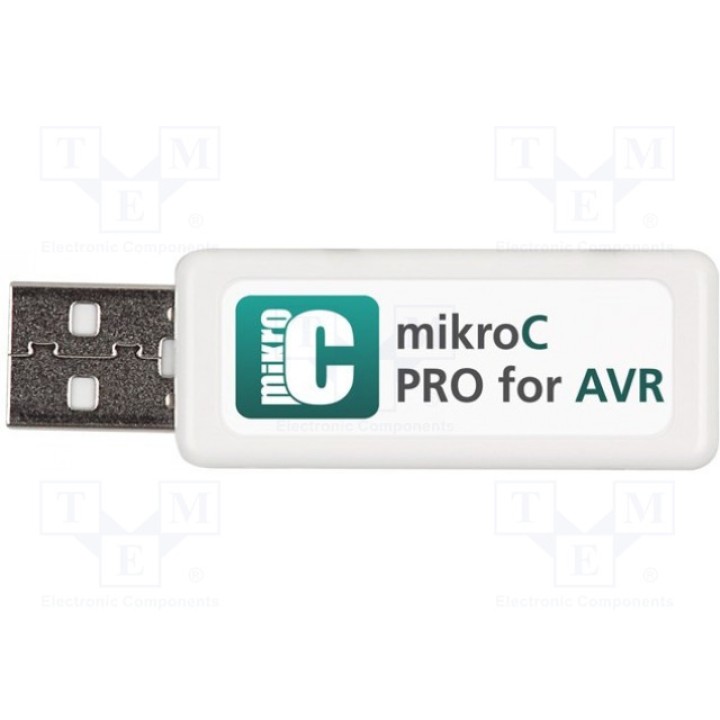 Компилятор MIKROELEKTRONIKA MIKROC PRO FOR AVR (USB DONGLE LICENSE) (MIKROE-732)