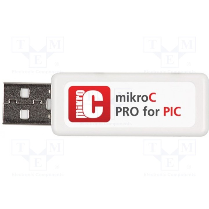 Компилятор MIKROELEKTRONIKA MIKROC PRO FOR PIC (USB DONGLE LICENSE) (MIKROE-736)