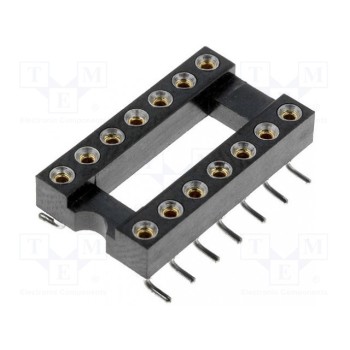 Панелька DIP PIN 14 CONNFLY GOLD-14P-SMD