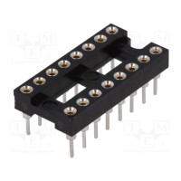 Панелька DIP PIN 16 762мм позолота CONNFLY GOLD-16P