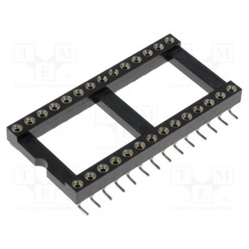 Панелька DIP PIN 28 CONNFLY GOLD-28P-SMD