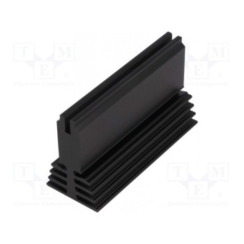 Радиатор штампованный черный FISCHER ELEKTRONIK SK489-75-SA