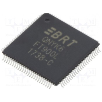 Микроконтроллер SRAM 64кБ BRIDGETEK (FTDI) FT900L-C-T