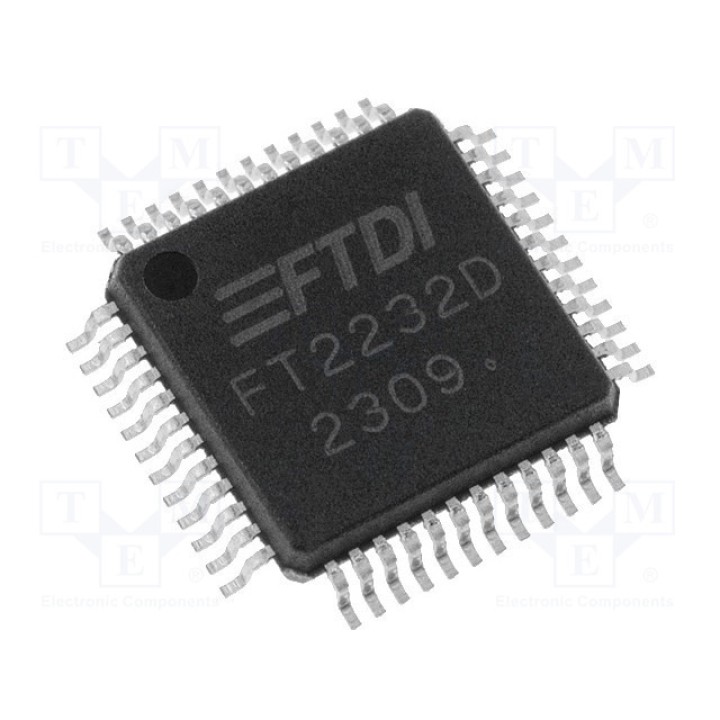 IC интерфейс FTDI FT2232D-TRAY (FT2232D)