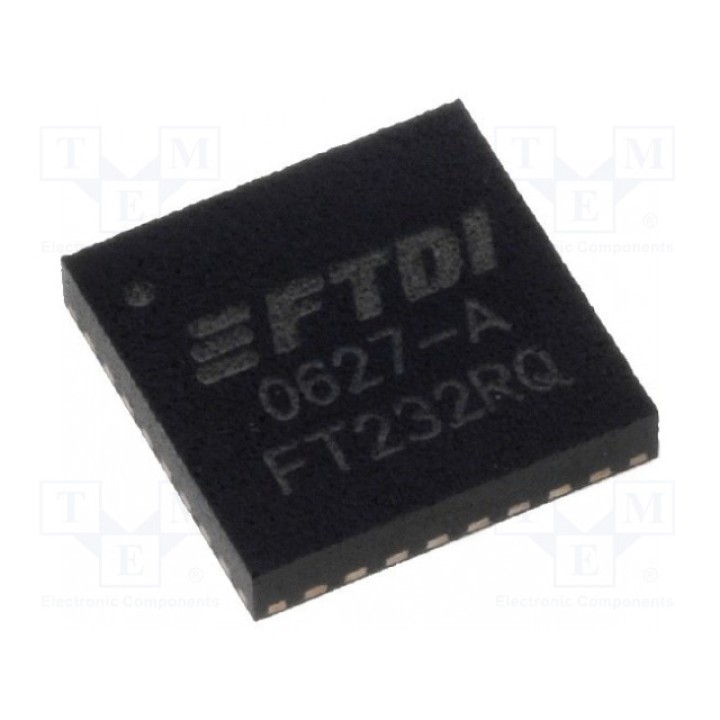 IC интерфейс USB-UART FTDI FT232RQ-REEL (FT232RQ)