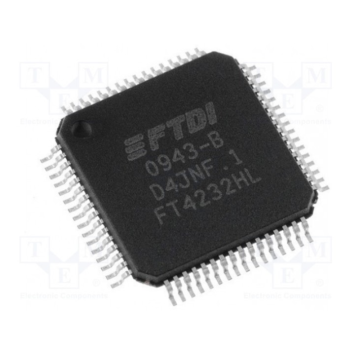 IC интерфейс FTDI FT4232HL-REEL (FT4232HL)