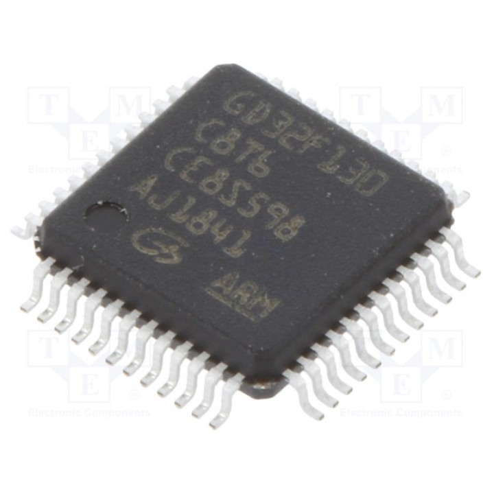 Микроконтроллер ARM SRAM 8кБ GIGADEVICE GD32F130C8T6 (GD32F130C8T6)