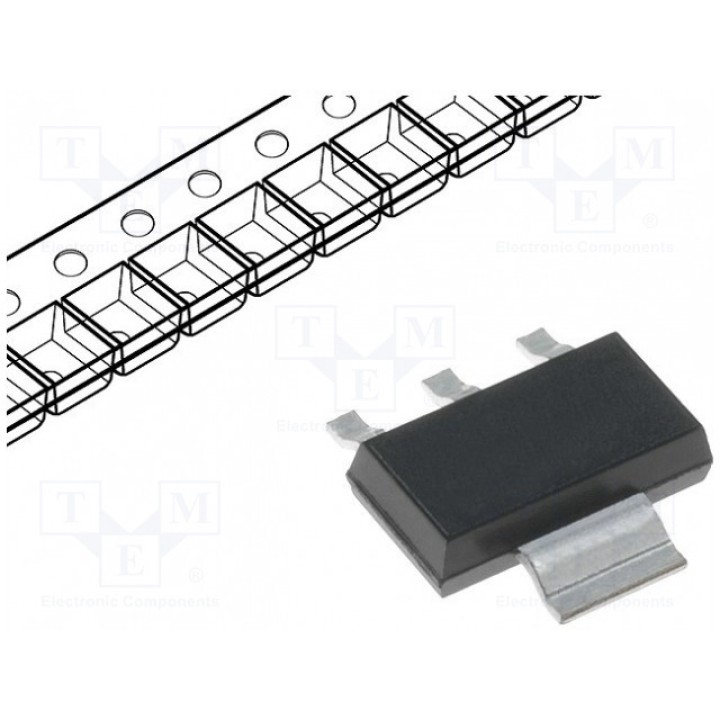 IC power switch low-side 14А INFINEON TECHNOLOGIES BSP76E6433 (BSP76E6433)