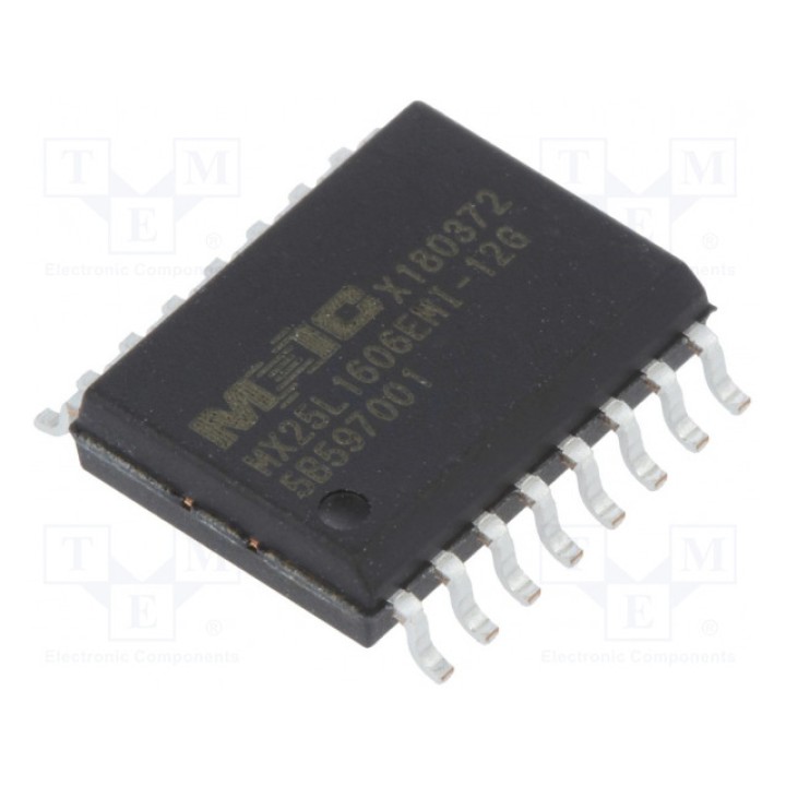 Память FLASH NOR Flash 16Мбит MACRONIX INTERNATIONAL MX25L1606EMI-12GTUBE (MX25L1606EMI-12G)