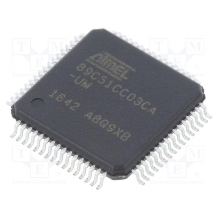 Микроконтроллер 8051 MICROCHIP (ATMEL) AT89C51CC03CA-RDTUM (AT89C51CC03CA-RDT)