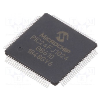 Микроконтроллер PIC MICROCHIP TECHNOLOGY 24FJ1024GA610-I-PT