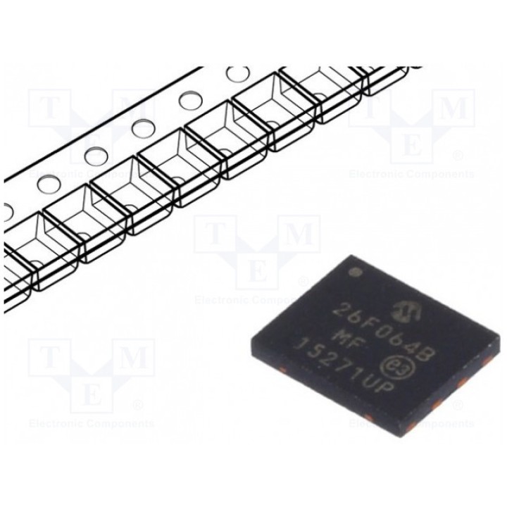 Память Flash 64Мбит MICROCHIP TECHNOLOGY SST26VF064B-104VMF (26VF064B-104V-MF)