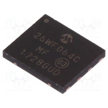 Память FLASH 64Мбит MICROCHIP TECHNOLOGY 26WF064C-104I-MF