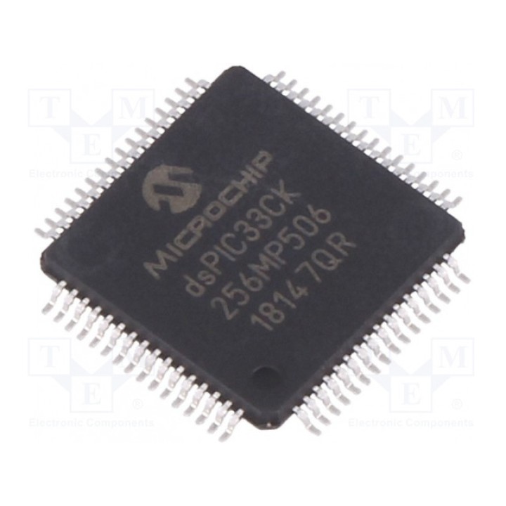 Микроконтроллер dsPIC MICROCHIP TECHNOLOGY DSPIC33CK256MP506-IPT (33CK256MP506-I-PT)