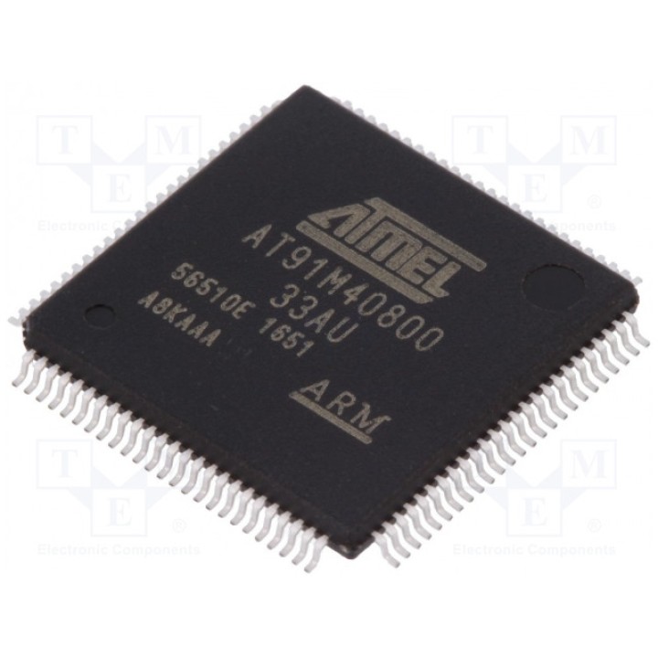 Микроконтроллер ARM7TDMI MICROCHIP TECHNOLOGY AT91M40800-33AU (AT91M40800-33AU)