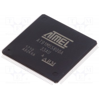 Микроконтроллер ARM7TDMI MICROCHIP TECHNOLOGY AT91M55800A-33AU