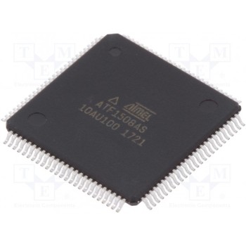 IC CPLD Количество макроячеек 128 MICROCHIP TECHNOLOGY ATF1508AS-10AU100