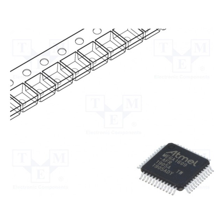 Микроконтроллер AVR MICROCHIP TECHNOLOGY ATMEGA1609-AFR (ATMEGA1609-AFR)