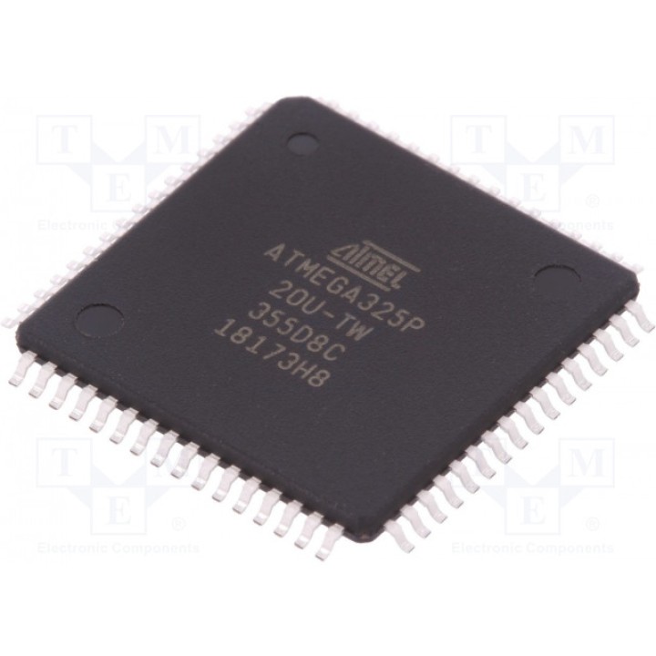 Микроконтроллер AVR MICROCHIP TECHNOLOGY ATMEGA325P-20AU (ATMEGA325P-20AU)