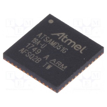 Микроконтроллер ARM MICROCHIP TECHNOLOGY ATSAMD51G19A-MU