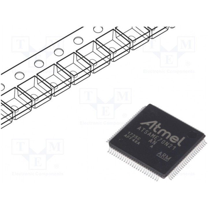 Микроконтроллер ARM MICROCHIP TECHNOLOGY ATSAME70N21A-AN (ATSAME70N21A-AN)