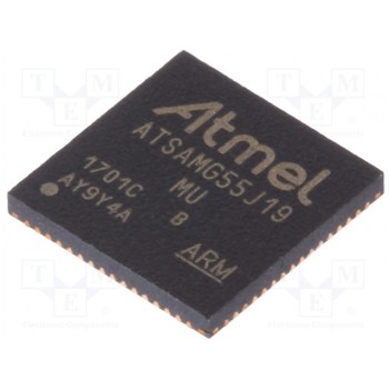 Микроконтроллер ARM MICROCHIP TECHNOLOGY ATSAMG55J19B-MU