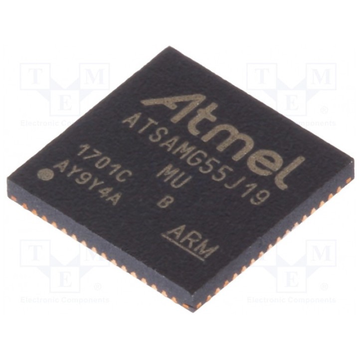 Микроконтроллер ARM MICROCHIP TECHNOLOGY ATSAMG55J19B-MU (ATSAMG55J19B-MU)