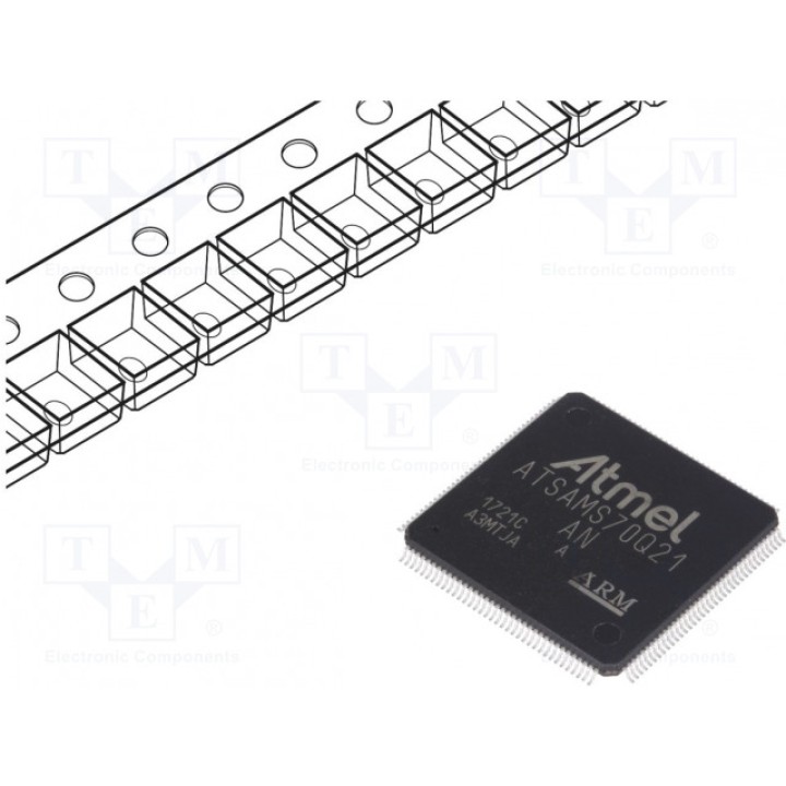 Микроконтроллер ARM MICROCHIP TECHNOLOGY ATSAMS70Q21A-AN (ATSAMS70Q21A-AN)