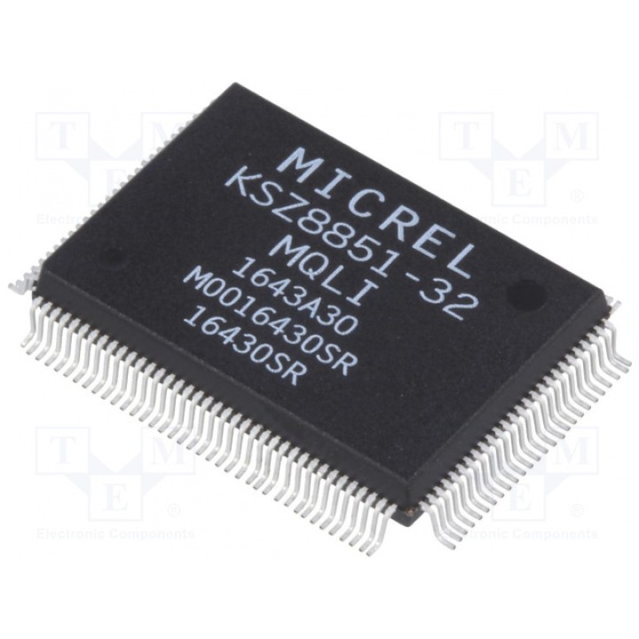 IC ethernet switch MICROCHIP TECHNOLOGY KSZ8851-32MQLI (KSZ8851-32MQLI)