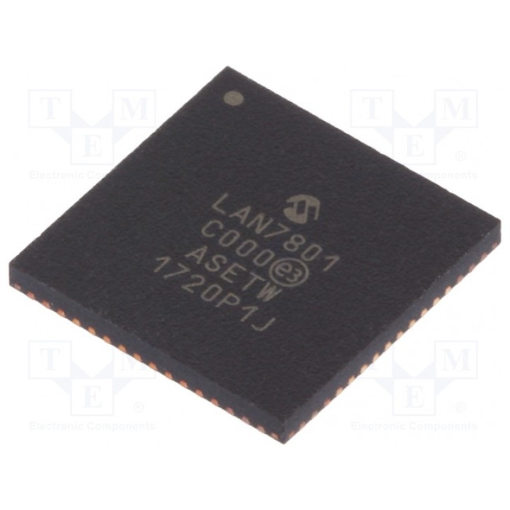 IC контроллер Ethernet MICROCHIP TECHNOLOGY LAN78019JX (LAN7801-9JX)