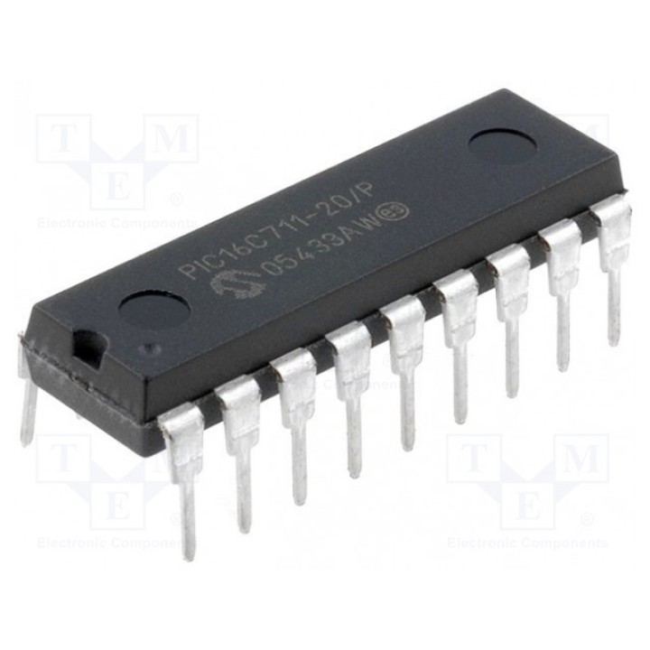 Микроконтроллер PIC MICROCHIP TECHNOLOGY PIC16C711-20P (PIC16C711-20-P)