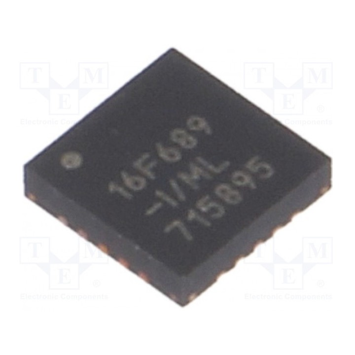 Микроконтроллер PIC MICROCHIP TECHNOLOGY PIC16F689-IML (PIC16F689-I-ML)