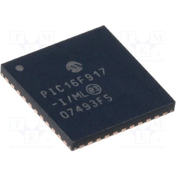 Микроконтроллер PIC MICROCHIP TECHNOLOGY PIC16F917-I-ML