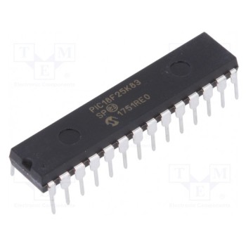 Микроконтроллер PIC MICROCHIP TECHNOLOGY PIC18F25K83-I-SP