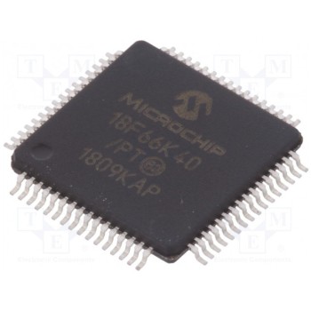 Микроконтроллер PIC MICROCHIP TECHNOLOGY PIC18F66K40-I-PT