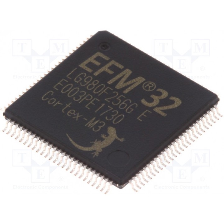 Микроконтроллер ARM SILICON LABS EFM32LG980F256G-E-QFP100 (EFM32LG980F256GE)